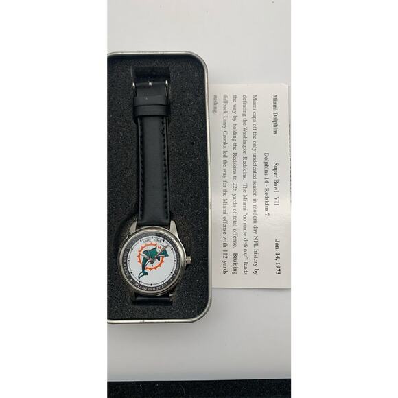 Miami Dolphins Super Bowl VII Jan 14, 1973 GameTime Wristwatch (Commemorative) - Picture 3 of 8